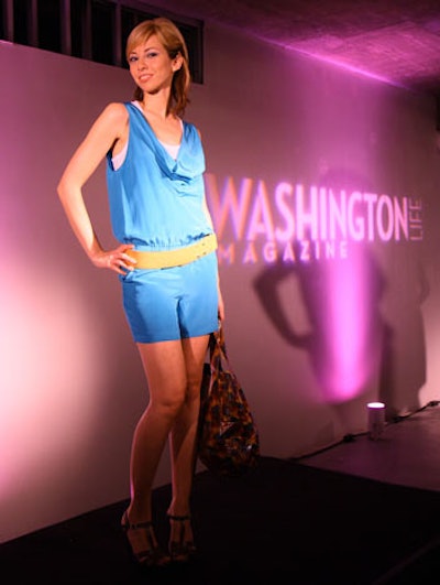 Sponsor Cusp provided two models and fashions from its Georgetown clothing store.