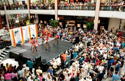 The tryouts took place at Center Court in Aventura Mall.