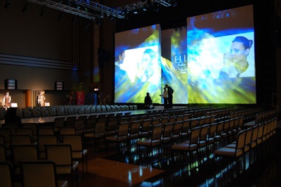 The runway room hosted three fashion shows throughout the day, including a presentation by Simon Change and Andrew Majtenyi, the Project Runway Canada Fashion Show, and the Toronto Fashion Incubator's New Labels Fashion Show and Competition.