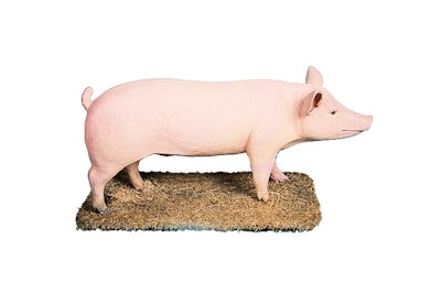 A pig statue from RWB Party Props