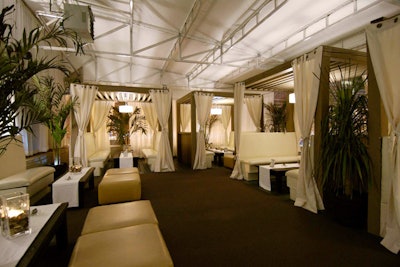 Chaise Lounge's cabana-dotted rooftop patio can host receptions for 100.