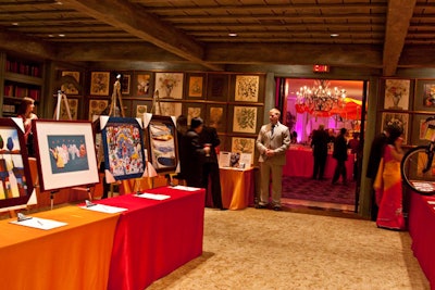 The silent auction included a Toronto International Film Festival package and a framed excerpt from a manuscript written by the wife of Sir Winston Churchill.