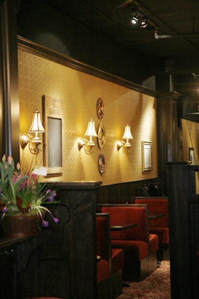 Warm yellow walls and dark wood accents fill the Roy, which holds as many as 94.
