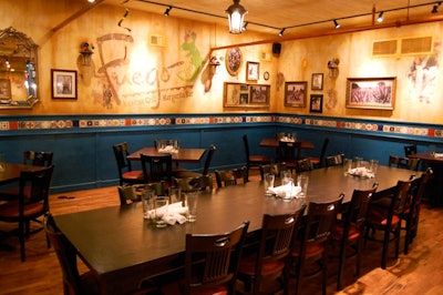 The private Agave dining room is located at the back of the first floor and seats 60 guests.