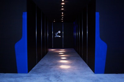 Berger created a 200-foot pathway that led to the second room.