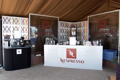 Nespresso's pop-up cafe served as a home base for its polo team, cosponsored by Black Watch.