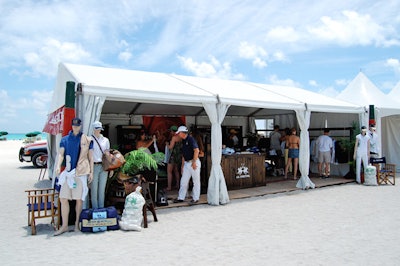 Returning sponsor La Martina created a pop-up store with polo gear branded with the event's logo and name in multiple designs.