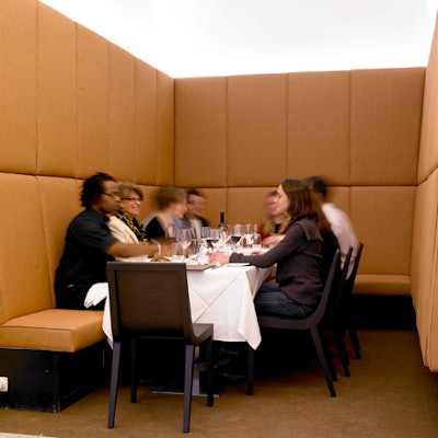 The venue's private dining room seats 12.