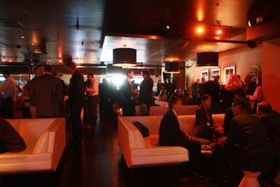 Real estate professionals mingled at Lucky Strike.