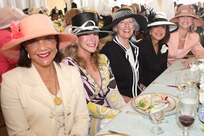 Organizers encouraged guests to wear a spring hat.