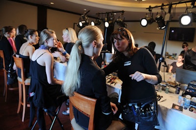 Stylists from Salon Daniel Spa and L'Oréal Paris handled the hair and makeup for the models.
