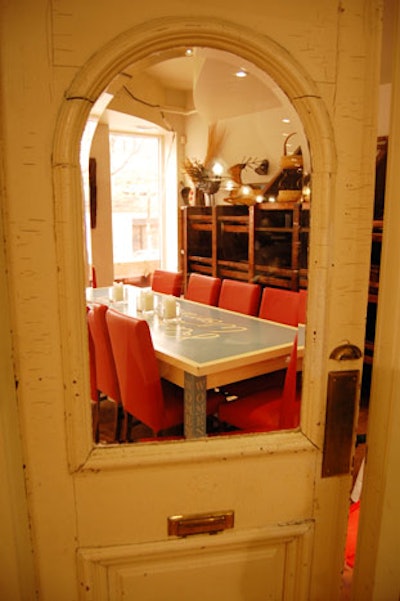 A private dining room on the main floor seats 12.