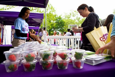Though snacks and concessions were in no short supply, everything served at the event was health-minded.