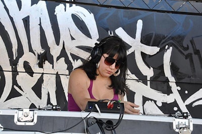 DJane, one of 10 acts scheduled for the day, performed an hourlong set.