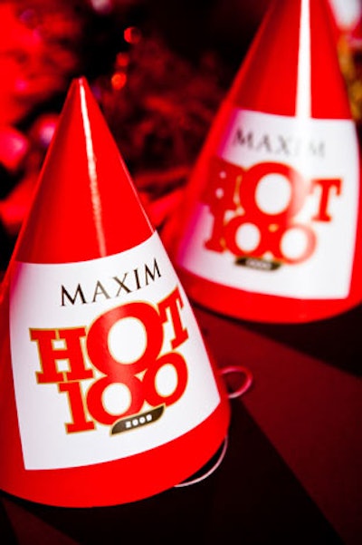 Party hats bore the Hot 100 logo.