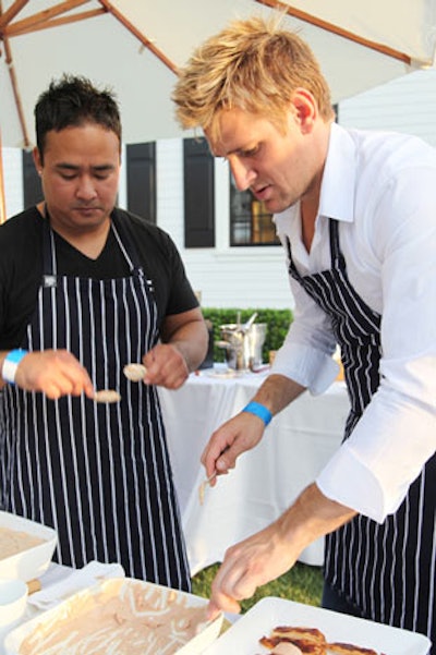 Chef Curtis Stone prepared tasting plates.