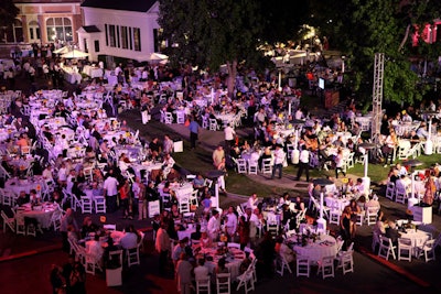The Midwest Street on the Warner Brothers back lot served as the backdrop for the Cystic Fibrosis Foundation's annual tasting fund-raiser.