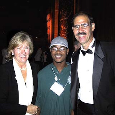 The star of the evening was Outward Bound participant Paul Darden (center), who posed with Outward Bound USA chair Frances Rubacha and New York City Outward Bound executive director Richard Stopel.