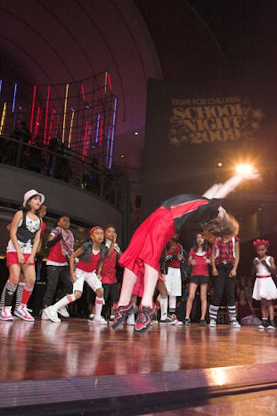 The Mini Shock dance ensemble performed an eight-minute routine.