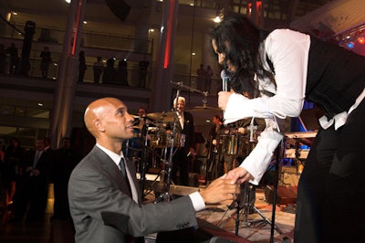 Mayor Adrian Fenty, an honorary co-chair, received a shout out from one of the evening's headliners, Sheila E.