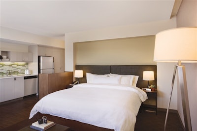 The Element offers 123 guest rooms.