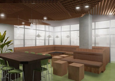 Natural woods decorate the new BottleRock location downtown.