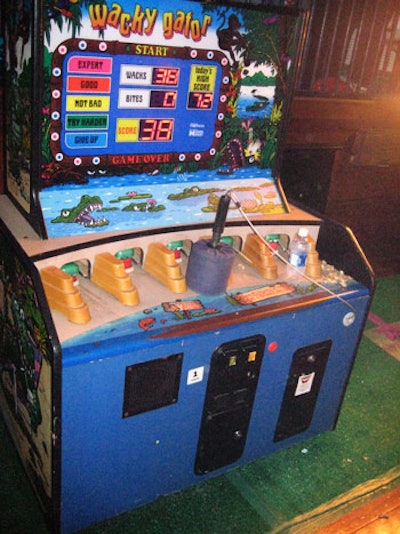 Arcade games like Wacky Gator dotted the space.