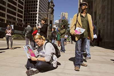 More magazine readers stopped traffic in Chicago.