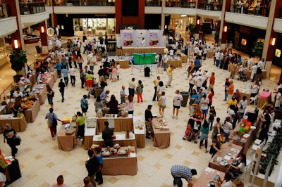 More than 3,500 people stopped by Center Court during the four-hour event.
