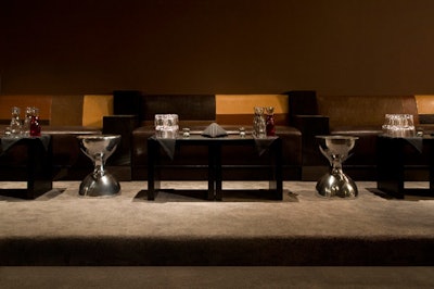 In the Shrine, an elevated V.I.P. area can seat 40 for bottle service.