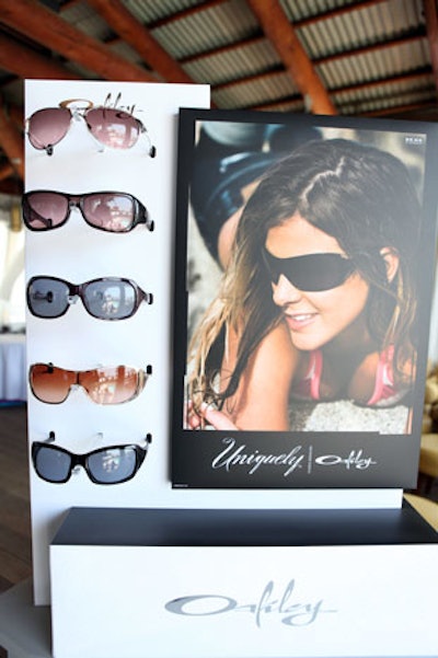 Signage and product displays showed off Oakley's looks for summer.