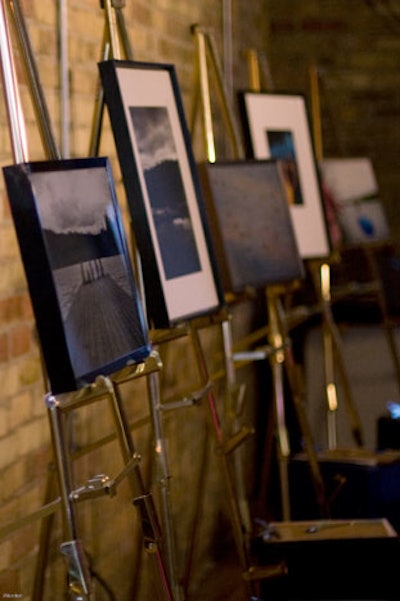 The silent auction included a selection of photographs depicting landscapes of northern Ontario.