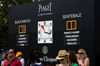 Piaget, the official timekeeper for the event, presented the winning team with its new Polo FortyFive watch.