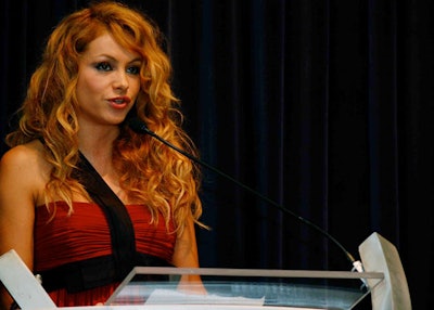 Latin singer Paulina Rubio received the Big Heart Humanitarian award for in the music category.
