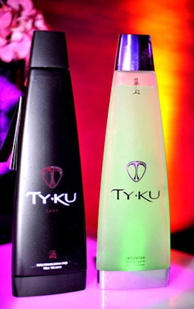 Sake brand Tyku served as one of the evening's sponsors.
