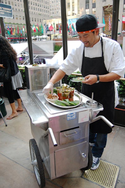 Some chefs, like Roy Choi of Los Angeles-based Kogi Korean BBQ, served food from classic carts.