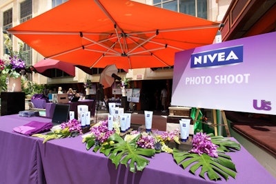 Nivea sponsored a photo op for guests.