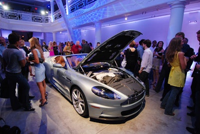A silver DBS Volante was one of five Aston Martins on display.