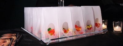 On their way out, guests grabbed a bag of gummy bears.