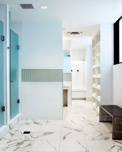 Herbal steam rooms are located in the men's and women's locker rooms, which have private showers, complimentary toiletries, and private lockers.