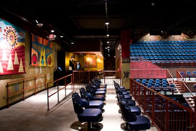 The Music Hall's third floor is made up of stadium seating and balconies.