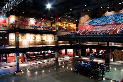The three-story Music Hall can accommodate 2,000 for receptions.