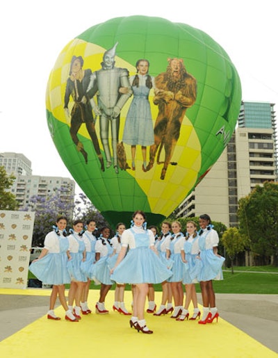 Dorothy lookalikes greeted guests.