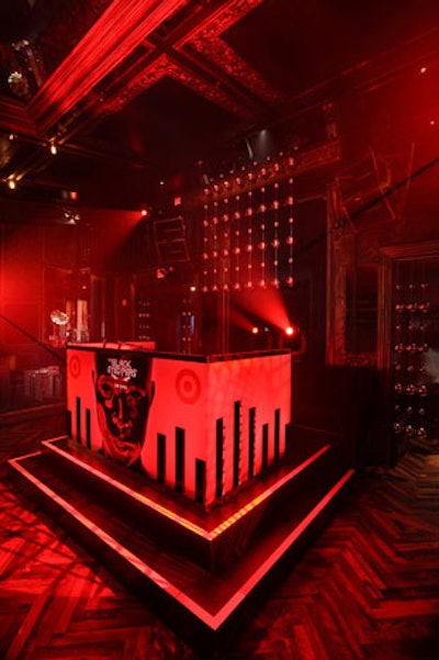 Instead of using the DJ booth on the venue's second level, producers built a stage on the dance floor for a more intimate performance.