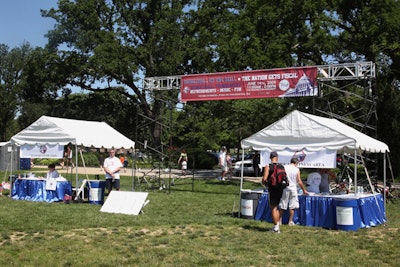 N.A.P.A. brought on Hargrove Inc. to provide chairs, tables, tents, signage, truss towers, and garbage and recycling bins.