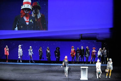 The awards ceremony took place inside the Alice Tully Hall auditorium.