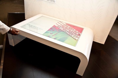 Peter Lytwyniuk of Studiolit created a billboard coffee table that had a changeable display beneath the glass top.