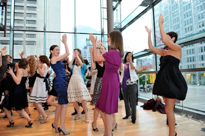 A surprise performance dubbed 'The Happening' took place in the lobby during the cocktail reception.