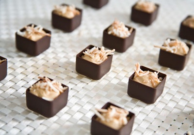 As the night wound down, Taste waiters passed chocolate cups filled with coconut dulce de leche.