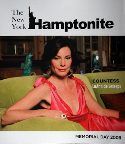 Add 'columnist' to the list of house frau Countess LuAnn de Lesseps's many (questionable) achievements.